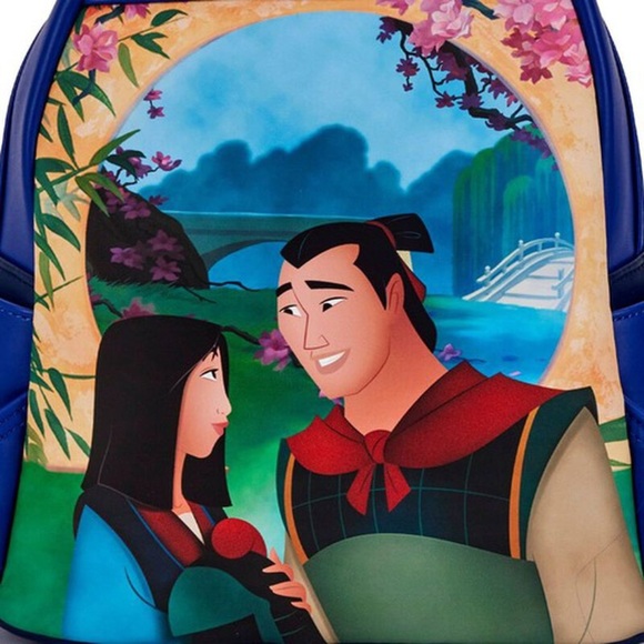 Disney Mulan Castle Light up Cosplay Loungefly Mini Backpack - Picture 3 of 6